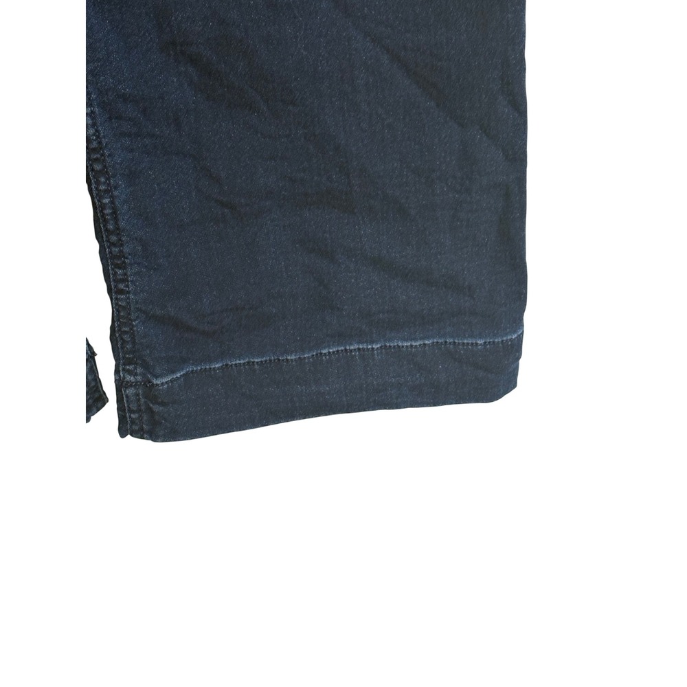 Maeve Anthropologie The Colette Cropped Wide-Leg Jeans Navy Blue 27 High Rise - Picture 4 of 10
